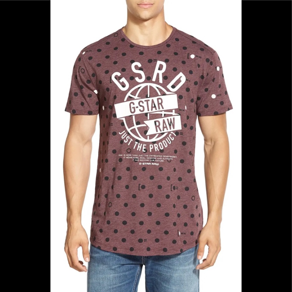 G Star Raw Novak Polka Dot Tee🖤